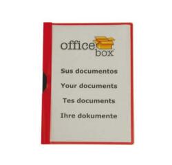 Carpeta office box dossier pinza lateral polipropileno din a4 pinza deslizante capacidad 30 hojas negro
