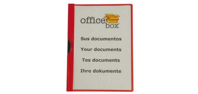 Carpeta office box dossier pinza lateral polipropileno din a4 pinza deslizante capacidad 30 hojas negro