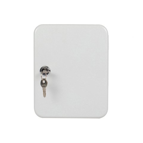 Armario metalico portallaves q-connect chapa de acero cerradura de seguridad 200x160x60 mm para 20 llaves