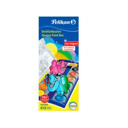 Acuarela pelikan k12 estuche plastico 12 colores