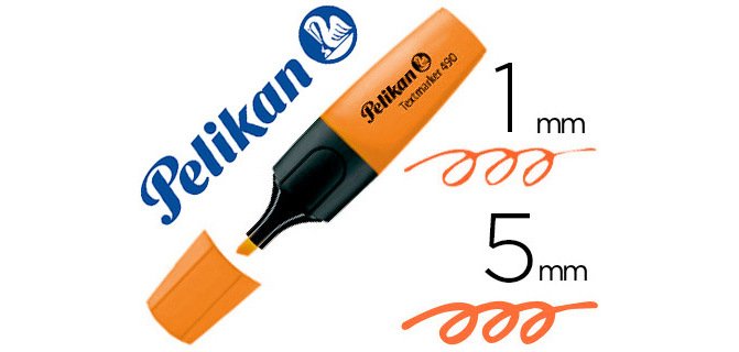 Rotulador pelikan fluorescente textmarker 490 naranja