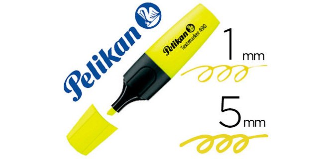 Rotulador pelikan fluorescente textmarker 490 amarillo