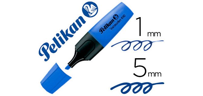 Rotulador pelikan fluorescente textmarker 490 azul