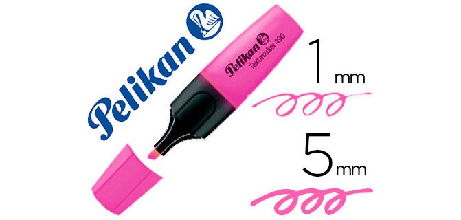 Rotulador pelikan fluorescente textmarker 490 rosa