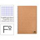 Cuaderno espiral liderpapel din a4 ecouse tapa cartulina kraft 80h papel reciclado 80 gr cuadro 4mm con margen