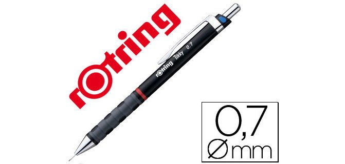 Portaminas rotring tikky 0,7 mm negro
