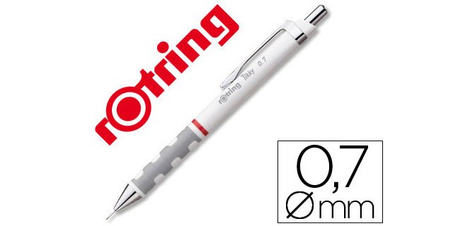Portaminas rotring tikky 0,7 mm blanco
