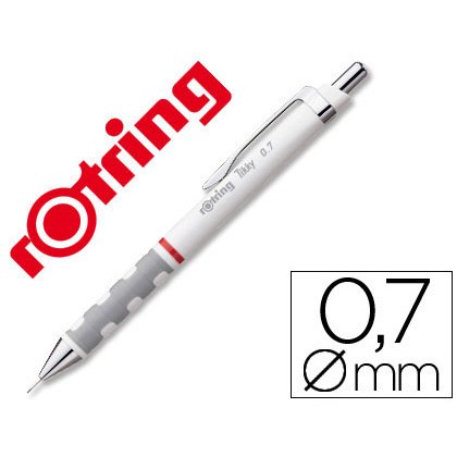 Portaminas rotring tikky 0,7 mm blanco