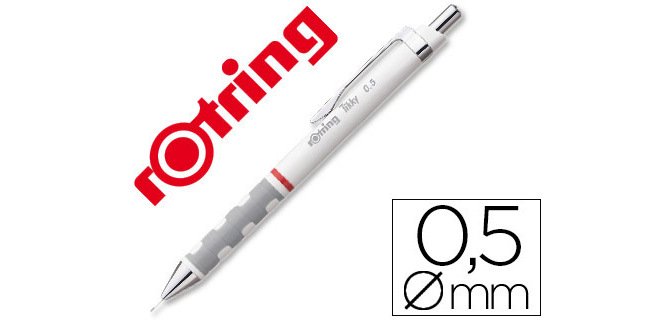 Portaminas rotring tikky 0,5 mm blanco