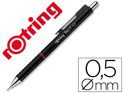 Rotring Tikky Portamina HB 0,50 Mm - Corpo Bianco Per Disegno E Scrittura