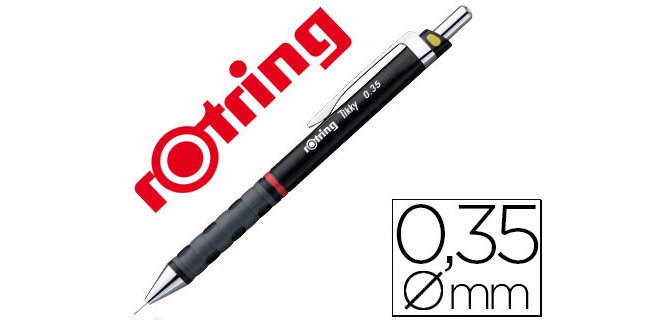 Portaminas rotring tikky 0,35 mm negro