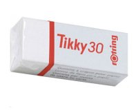 Goma de borrar rotring tikky 30 blanca
