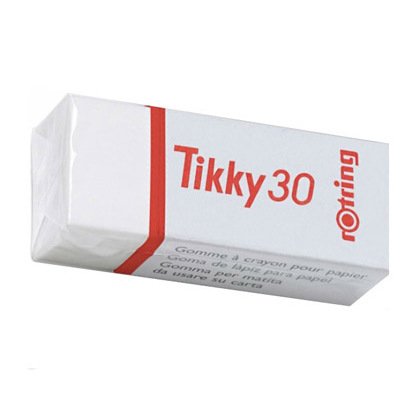 Goma de borrar rotring tikky 30 blanca