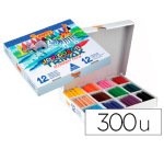 Lapices cera jovicolor triwax caja de 300 unidades 12 colores surtidos