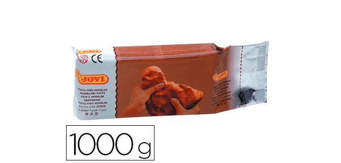 Pasta para modelar jovi 1000 g terracota