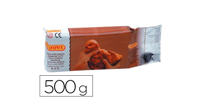 Pasta para modelar jovi 500 g terracota