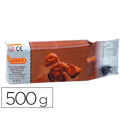Pasta para modelar jovi 500 g terracota