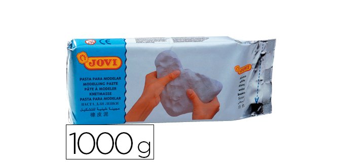 Pasta para modelar jovi 1000 g color blanco
