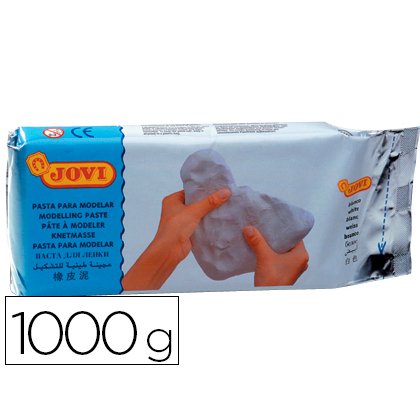 Pasta para modelar jovi 1000 g color blanco