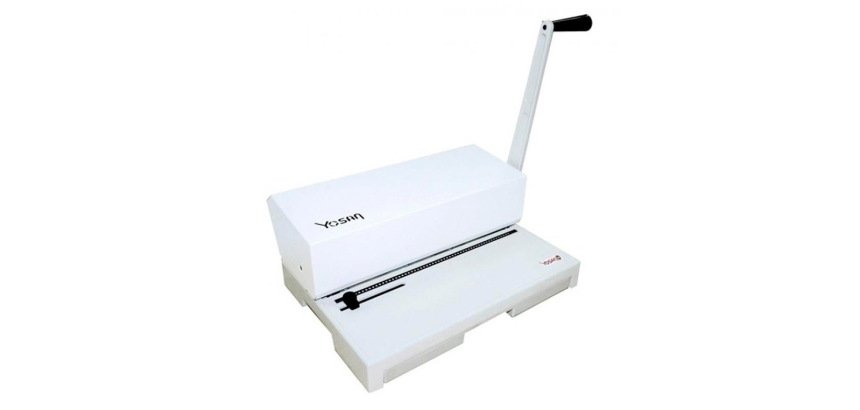 Encuadernadora para espiral yosan 64 perfora 20 hojas tamaño folio paso 64 5:1 encuaderna hasta 330 hojas