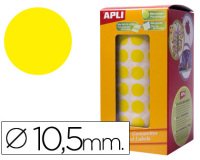 Gomets autoadhesivos circulares 10,5 mm en rollo Apli