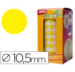 Gomets autoadhesivos circulares 10,5 mm en rollo Apli