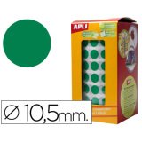 Gomets autoadhesivos circulares 10,5 mm en rollo Apli