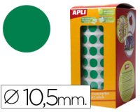 Gomets autoadhesivos circulares 10,5 mm en rollo Apli