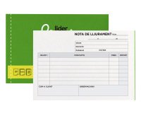 Talonario liderpapel entregas 8º original y copia t228 apaisado texto en catalan