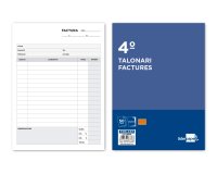 Talonario liderpapel facturas cuarto original y copia t216 con i.v.a. texto en catalan