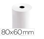 Rollo sumadora termico q-connect 80 mm ancho x 60 mm diametro sin bisfenol a