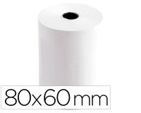 Rollo sumadora termico q-connect 80 mm ancho x 60 mm diametro sin bisfenol a