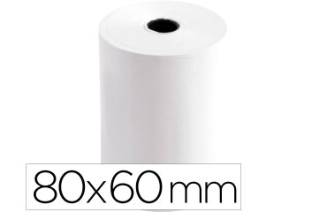 Rollo sumadora termico q-connect 80 mm ancho x 60 mm diametro sin bisfenol a