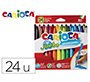 Rotulador carioca jumbo punta gruesa estuche de 24 unidades colores surtidos