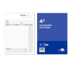 Talonario liderpapel facturas cuarto original y 2 copias t316 con i.g.i.c.
