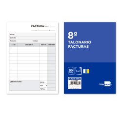 Talonario liderpapel facturas 8º original y copia t200 con i.g.i.c