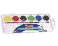 Acuarela jovi 6 colores con pincel estuche de plastico