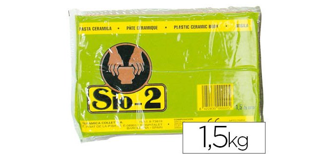 Arcilla argila sio-2 color rojo paquete de 1,5 kg