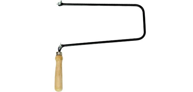 Arco de segueta grande 130x270 mm de calado mango de madera