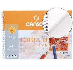 Bloc dibujo basik din a4 23x32.5 cm 20 hojas de 150 gr/m2