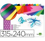 Bloc trabajos manuales liderpapel charol 240x315mm 10 hojas colores surtidos