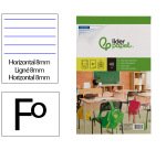 Bloc examenes liderpapel horizontal folio 40 hojas 60 g
