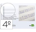 Bloc musica liderpapel para guitarra hexagrama 3 mm cuarto 20 hojas 100g/m2