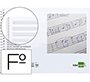Bloc musica liderpapel pentagrama 3mm folio apaisado 20 hojas 100g/m2