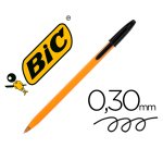 Boligrafo bic naranja fine original negro