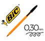 Boligrafo bic naranja fine original negro