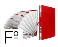 Carpeta fuelle liderpapel folio carton forrado burdeos