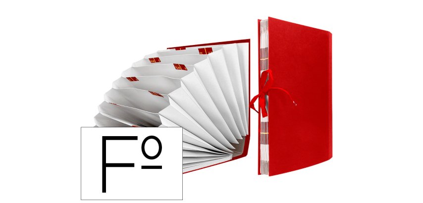Carpeta fuelle liderpapel folio carton forrado burdeos