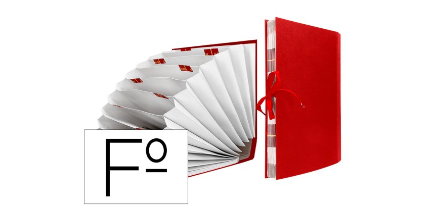 Carpeta fuelle liderpapel folio carton forrado burdeos