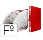 Carpeta fuelle liderpapel folio carton forrado burdeos